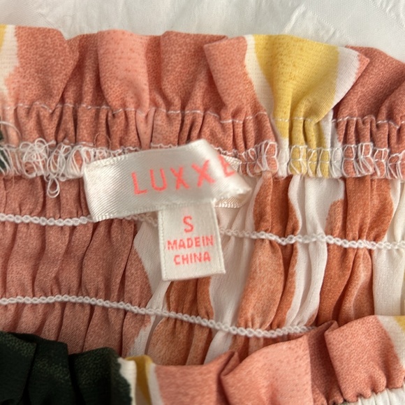 Luxxel Sea La Vie Smocked Top and Tiered Maxi Skirt Set with matching earrings - Picture 5 of 6